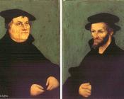 卢卡斯伊尔韦基奥克拉纳赫 - Portraits of Martin Luther and Philipp Melanchthon
